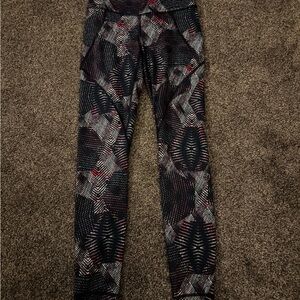Patagonia Black and Red Patterned Leggings